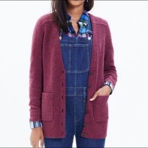 Madewell Burgundy University Cardigan XS